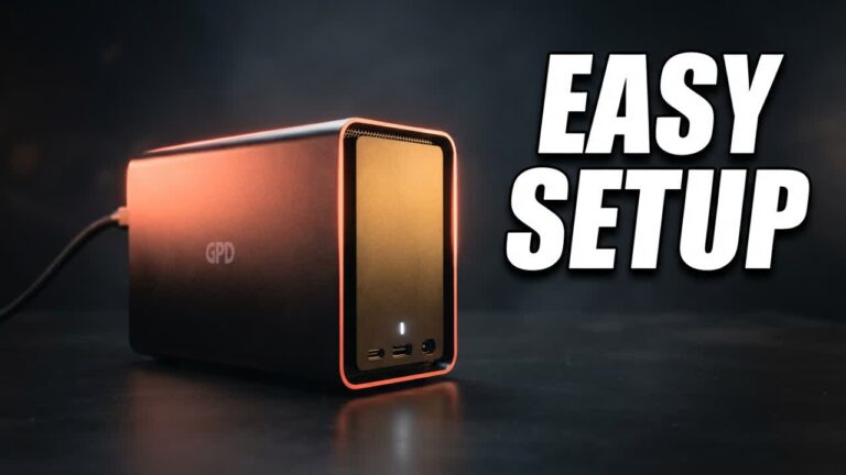 The Cleanest, Simplest eGPU Setup (GPD G2)
